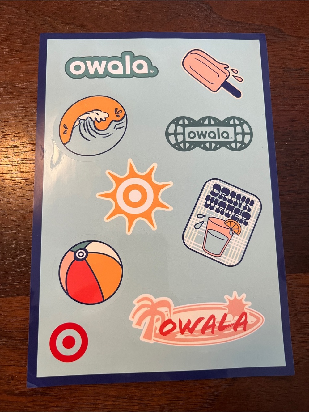 Owala target sticker sheet limited edition